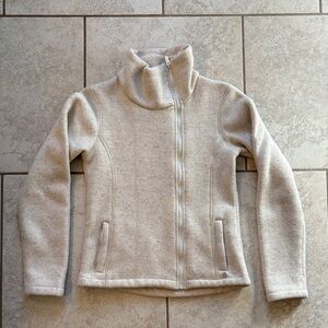 Bench Cream asymmetrical zip jacket